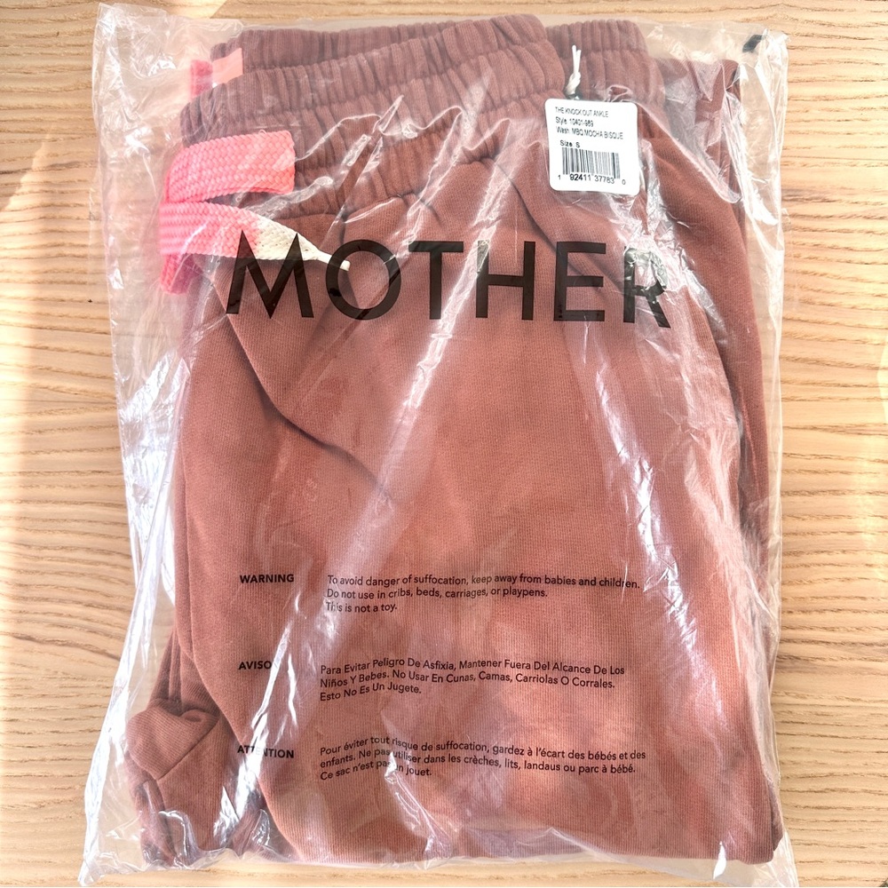 NWT MOTHER DENIM Women's Knock Out Ankle Pant Mocha Bisque 100% Cotton Sz S $188 - Picture 4 of 16